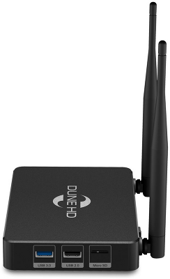 Медиаплеер/ Mediaplayer Dune HD Pro Vision 4K: UltraHD/60 Hz/HDR/HDR10+/Dolby Vision, CPU Amlogic S905X4-J, RAM 4 Gb, Flash 64 Gb, 1xUSB3.0, 1xUSB2.0, microSD, LAN 1000Mb/s, WiFi 802.11ac, BT 5.0, HDMI 2.1, S/PDIF, BT+Voice Remote Control, Android 11