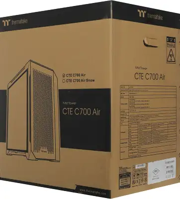 Корпус Thermaltake CTE C700 Air черный без БП ATX 12x120mm 8x140mm 2x200mm 2xUSB3.0 audio bott PSU