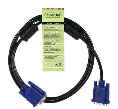 Кабель SVGA 15M/15M 1.8M QCG120H-1.8M TV-COM