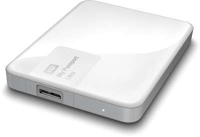 Внешний диск WD USB 3.0 3000 ГБ WDBNFV0030BWT My Passport Ultra (5400 об/мин) белый