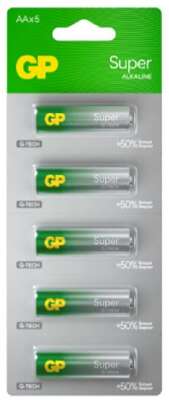 GP 15AA21-2CRSC5 60/600 Super Alkaline G-Tech (5 шт. в уп-ке)