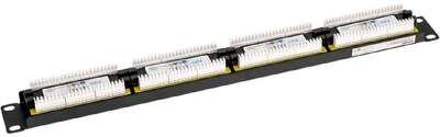 Rexant (02-0234) Панель коммутационная 19" PRO, 1U, 24 порта, UTP, RJ-45, CAT 6