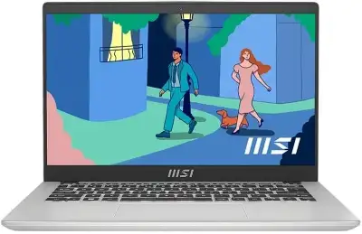 Ноутбук MSI Modern 14 C12M-240XRU Core i5 1235U 8Gb SSD512Gb Intel Iris Xe graphics 14" IPS FHD (1920x1080) FreeDOS silver WiFi BT Cam (9S7-14J111-240)