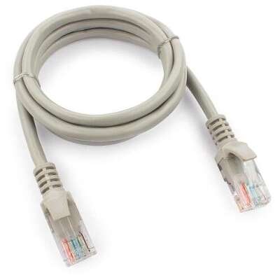 Cablexpert Патч-корд UTP PP12-1M кат.5, 1м, литой, многожильный (серый)
