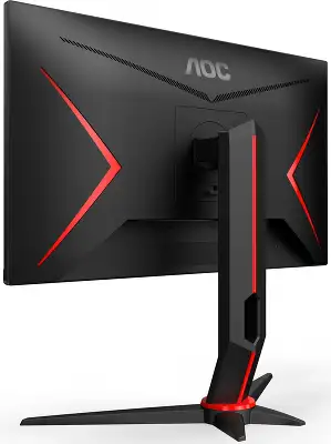 Монитор AOC 23.8" Value Line Q24G2A черный/красный IPS LED 16:9 HDMI M/M матовая HAS Piv 350cd 178гр/178гр 2560x1440 165Hz FreeSync Premium DP QHD 4.78кг