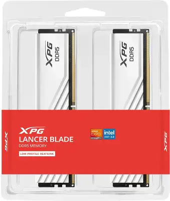 Память DDR5 2x16GB 6400MHz A-Data AX5U6400C3216G-DTLABWH XPG Lancer Blade RTL Gaming PC5-51200 CL32 DIMM ECC 288-pin 1.4В kit dual rank с радиатором Ret