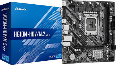 Материнская плата mATX LGA1700 ASRock H610M-HDV/M.2 R2.0