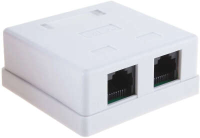 Розетка RJ-45 кат.5e внешняя 2 порта, 110/Krone (NA214)