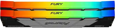 Память DDR4 2x8GB 4600МГц Kingston KF446C19RB2AK2/16 Fury Renegade RGB RTL Gaming PC4-36800 CL19 DIMM 288-pin 1.5В kit single rank с радиатором Ret