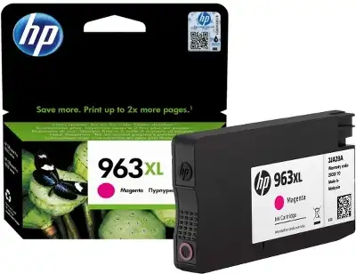 Картридж струйный HP 963XL 3JA28AE пурпурный (1600стр.) для HP OfficeJet Pro 901x/902x HP