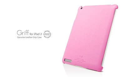 Кожаный чехол SGP Leather Case Griff для iPad 2, розовый [SGP07697]