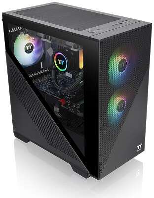 Корпус Thermaltake Divider 170 TG, черный, mATX, без БП (CA-1S4-00S1WN-00)