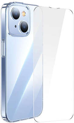 Чехол + стекло для iPhone 14 Pro Baseus Crystal Ultra-Thin Case +Tempered Glass [ARJB000102]