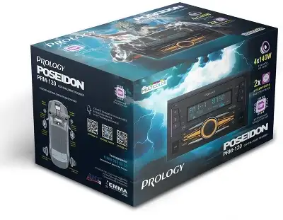 Автомагнитола Prology PRM-120 2DIN 4x140Вт v4.2 AUX DSP 3 ПДУ (PRPRM120)