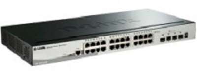 D-Link DGS-1510-28X/A1A PROJ Настраиваемый L2+ стекируемый коммутатор с 24 портами 10/100/1000Base-T и 4 портами 10GBase-X SFP+