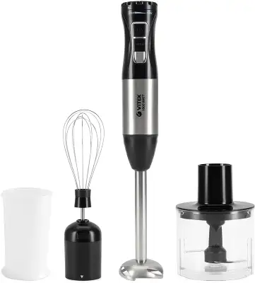 Блендер погружной Vitek VT-8545 1000Вт черный/серебристый