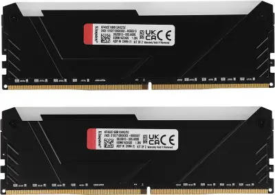 Память DDR4 2x16GB 3200MHz Kingston KF432C16BB12AK2/32 Fury Beast RGB RTL Gaming PC4-25600 CL16 DIMM 288-pin 1.35В dual rank с радиатором Ret