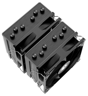 Кулер для процессора ID-COOLING SE-206-XT LGA1700/1200/115X/AM5/AM4 (8шт/кор, TDP 250W, PWM, черный, 6 тепл.трубок + медная база, 2 x FAN 120mm) RET