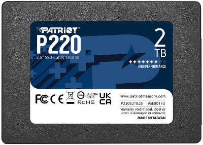 Твердотельный накопитель SATA3 2Tb [P220S2TB25] (SSD) Patriot P220