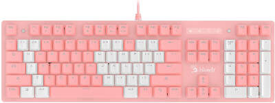 Клавиатура A4Tech Bloody B800 Dual Color механическая розовый/белый USB for gamer LED