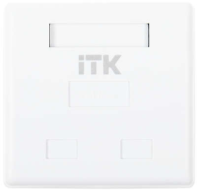 Розетка ITK CS2-1C5EU-22 настен.RJ45 2 кат.5E UTP бел. (упак.:1шт)