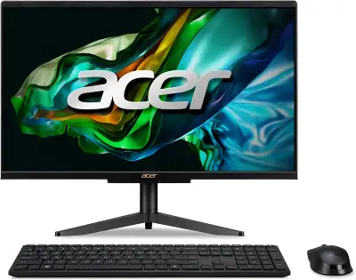 Моноблок Acer C22-1610 21.5" FHD N200 900 МГц/8/256 SSD/WF/BT/Cam/Kb+Mouse/без ОС,черный