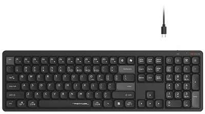 Клавиатура беспроводная A4Tech Fstyler FBX55C black (USB, BT/Radio, slim, Multimedia) (FBX55C)