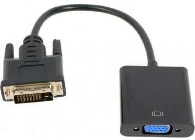 Cablexpert Переходник DVI-D-VGA Digital , 25M/15F, длина кабеля 0,2м, черный, пакет (A-DVID-VGAF-01)