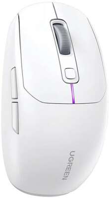 Беспроводная мышь UGREEN MU103 (15629) Gaming Lightweight Wireless Mouse USB Wired&2.4 GHz&BT. белый