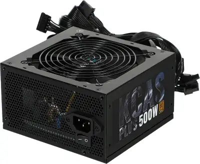 Блок питания Aerocool ATX 500W KCAS PLUS 500 80+ bronze (20+4pin) APFC 120mm fan 7xSATA RTL