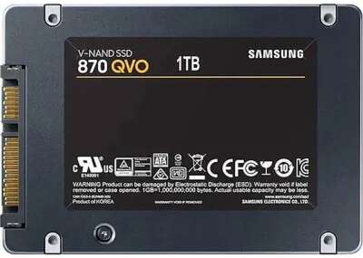 Samsung SSD 1Tb 870 QVO Series MZ-77Q1T0BW {SATA3.0, 7mm,  V-NAND 4-bit MLC, MKX}