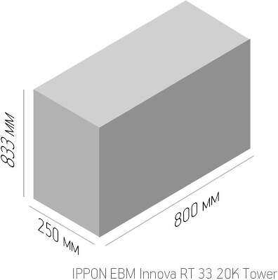 ИБП Ippon Innova RT 33 20K Tower, 20000VA, 20000W, черный