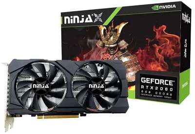 Видеокарта Ninja NVIDIA nVidia GeForce RTX 2060 NF206FG66F 6Gb DDR6 PCI-E DVI, HDMI, DP