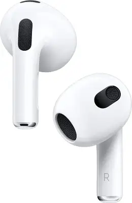 Гарнитура вкладыши Apple AirPods 3 A2565/A2564/A2566 MagSafe белый беспроводные bluetooth в ушной раковине (MME73AM/A)