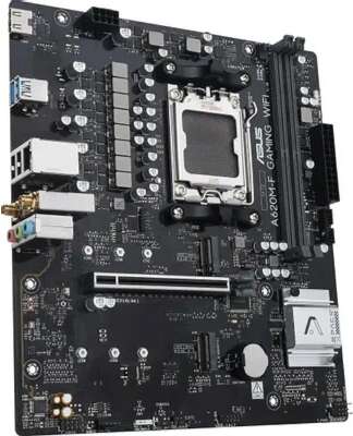 ASUS A620M-F GAMING WIFI (Socket AM5, mATX, 4xDDR5(192GB), HDMI, 1xPCIe 4.0x16/2xPCIe 3.0x1, 2,5xLAN, 3xM.2, 2,5xLAN,WiFi 6E, BT, 2xUSB 3.2, 4xUSB 2.0,1xPS/2)