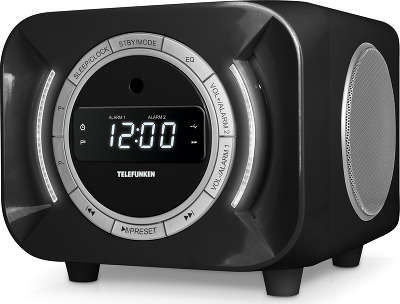 Аудиомагнитола Telefunken TF-AS1203u черный 21Вт/FM(dig)/USB/SD