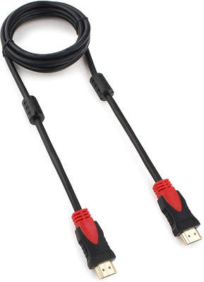 Кабель HDMI Cablexpert, серия Silver, длина 1,8 м, v1.4, M/M, позол.разъемы, феррит. кольца, коробка