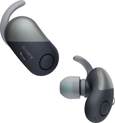 Беспроводные наушники Sony WF-SP700N с шумоподавлением, чёрные