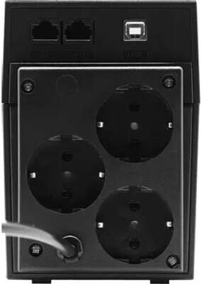 PowerCom Raptor RPT-600AP EURO ИБП {Line-Interactive, 600VA / 360W, Tower, 3*EURO,RJ-11/RJ-45 , USB} {859793}