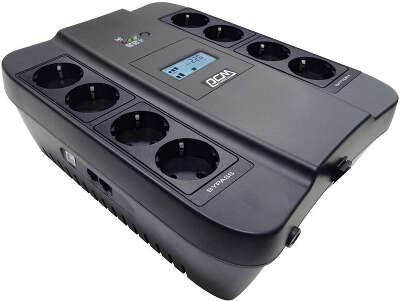 Источник бесперебойного питания Powercom Spider SPD-1100U LCD 605Вт 1100ВА черный