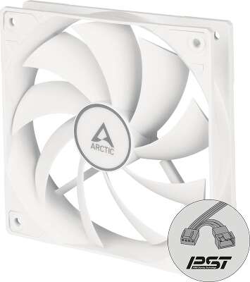 Вентилятор Arctic Cooling ARCTIC F12 PWM PST (WHITE), 120мм, 1350rpm, 22.5 дБ
