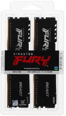 Kingston DDR4 DIMM 32GB Kit 2x16Gb KF432C16BB1K2/32 PC4-25600, 3200MHz, CL16