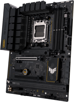 Материнская плата ASUS TUF GAMING B650-PLUS, AM5, B650, 4*DDR5, 4*SATA, 3*M.2, 2*USB 3.2, 4*USB 2.0, Type-C, 3*PCIx16, 2*PCIx1, DP+HDMI, ATX; 90MB1BY0-M0EAY0