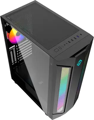 Корпус GMNG OGC-G130 черный без БП E-ATX 5x120mm 2xUSB2.0 1xUSB3.0 audio bott PSU