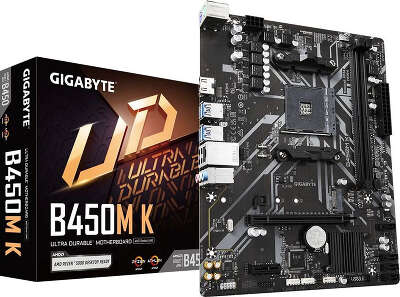 Материнская плата mATX LGAAM4 GIGABYTE B450M K
