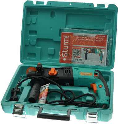 Перфоратор Sturm! RH25804BR патрон:SDS-plus уд.:3Дж 800Вт (кейс в комплекте)