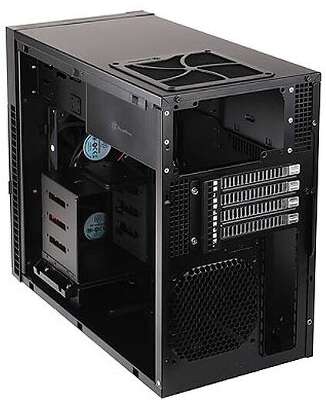 Корпус SilverStone PS07, черный, mATX, Без БП (SST-PS07B-C186)