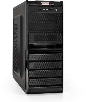 Exegate EX278402RUS Корпус Miditower Exegate XP-329S Black, ATX, <без БП>, 2*USB, Audio