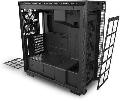 Корпус NZXT H710 Black, черный, ATX, Без БП (CA-H710B-B1)