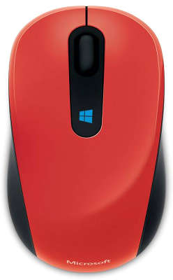 Мышь беспроводная Microsoft Retail Sculpt Mobile Flame Red USB (43U-00026)